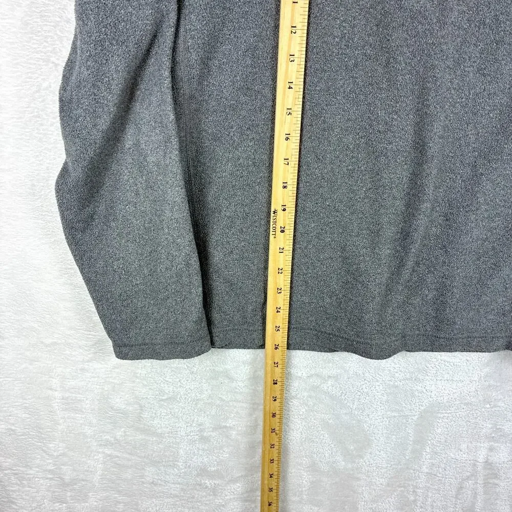 The North Face 1/4 Zip Fleece Mens M Gray Pullover Outdoors Preppy Trekking